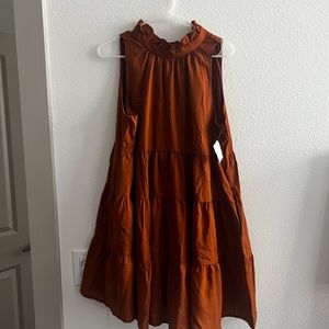 Impeccable Pig Twirl Around Dress - camel